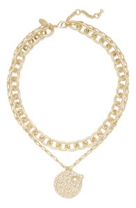 ���C�~�[ �u���b�N ���f�B�[�X �A�N�Z�T���[ �l�b�N���X�E�`���[�J�[ ���[�X Ramy Brook Ariana Medallion Layered Necklace Gold �S�[���h