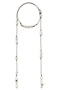 ���C�~�[ �u���b�N ���f�B�[�X �A�N�Z�T���[ �l�b�N���X�E�`���[�J�[ ���[�X Ramy Brook Riya Wrap Necklace Pearl �p�[��