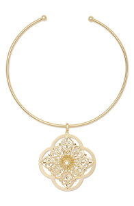���C�~�[ �u���b�N ���f�B�[�X �A�N�Z�T���[ �l�b�N���X�E�`���[�J�[ ���[�X Ramy Brook Laya Medallion Collar Necklace Gold �S�[���h