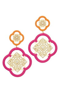 ���C�~�[ �u���b�N ���f�B�[�X �A�N�Z�T���[ �s�A�X�E�C�������O Ramy Brook Anya Medallion Drop Earrings Fiesta Pink �s���N