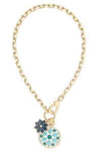���C�~�[ �u���b�N ���f�B�[�X �A�N�Z�T���[ �l�b�N���X�E�`���[�J�[ ���[�X Ramy Brook Deepika Enamel Charms Pendant Necklace Gold �S�[���h