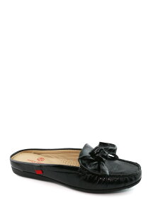 �}�[�N�W���Z�t�j���[���[�N ���f�B�[�X �V���[�Y �p���v�X ���U�[ Marc Joseph New York Diane St Slip On Leather Bow Mule Black Svelte Patent �u���b�N