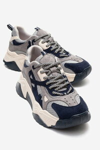 �v�����[�O�V���[�Y ���f�B�[�X�j�[�J�[ �v���b�g�t�H�[�� Prologue Shoes Loretta Platform Sneakers Navy �l�C�r�[