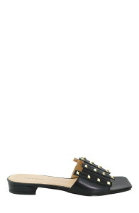 �x���A���h�u���[�� ���f�B�[�X �V���[�Y �T���_�� Belle & Bloom Until We Meet Stud Slide Black �u���b�N