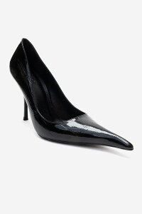 �v�����[�O�V���[�Y ���f�B�[�X �p���v�X Prologue Shoes Luce Pointed Toe Stiletto Pump Black Print �u���b�N