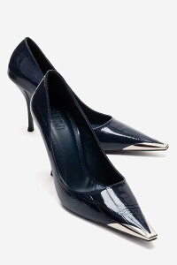 �v�����[�O�V���[�Y ���f�B�[�X �p���v�X Prologue Shoes Alvena Stiletto Pump Navy Print �l�C�r�[