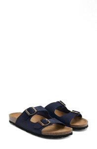 �}���S ���f�B�[�X �V���[�Y �T���_�� MANGO Double Buckle Slide Sandal Blue �u���[