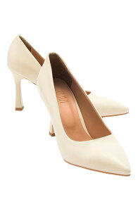 �v�����[�O�V���[�Y ���f�B�[�X �p���v�X Prologue Shoes Forest Pointed Toe Pump Cream Beige Faux Leather �N���[��