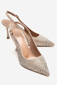 �v�����[�O�V���[�Y ���f�B�[�X �p���v�X Prologue Shoes Johanna Slingback Embellished Stiletto Pump Nude
