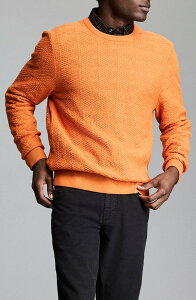 �r���[���C�h �����Y �A�E�^�[ �p�[�J�[�E�X�E�F�b�g �Z�[�^�[ �R�b�g�� Billy Reid Geo Links Cotton Sweater Sunset