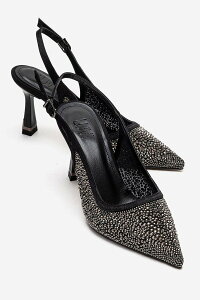 �v�����[�O�V���[�Y ���f�B�[�X �p���v�X Prologue Shoes Frea Slingback Stiletto Pump Black �u���b�N