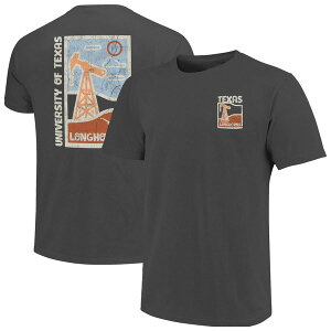 �C���[�W���� �����Y �g�b�v�X T�V���c �~�j �O���t�B�b�N IMAGE ONE Men's Graphitexas Longhorns Comfort Colors Distressed Graphics Minimal Vista T-Shirt Graphite �O���t�@�C�g