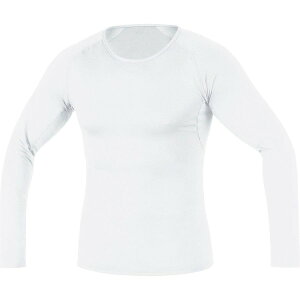 �S�A�E�F�A �����Y �g�b�v�X �V���c GOREWEAR Base Layer Thermo Long Sleeve Shirt - Men's White �z���C�g