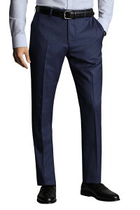 �`���[���Y�e�B���b�g �����Y �{�g���X �J�W���A���p���c Charles Tyrwhitt Ultimate Performance Sharkskin Suitrousers Royal Blue �u���[