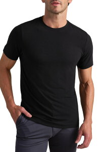 ���[�k �����Y �g�b�v�X T�V���c �X�����t�B�b�g Rhone Slim Fit Performance T-Shirt Pure Black �u���b�N