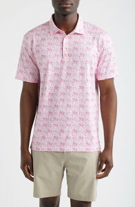 �X���j�[�Y �����Y �g�b�v�X �|���V���c �t�����[�� �t�����[ Swanniesunday Floral Performance Golf Polo Pink �s���N
