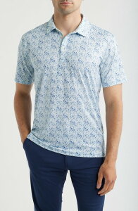 �X���j�[�Y �����Y �g�b�v�X �|���V���c �t�����[�� �t�����[ Swanniesunday Floral Performance Golf Polo Sky