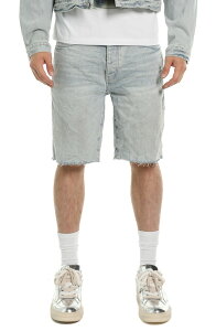 �p�[�v���u�����h �����Y �{�g���X �f�j���p���c �V���[�g�p���c PURPLE BRAND Nova Raw Hem Denim Shorts Light Indigo �C���f�B�S