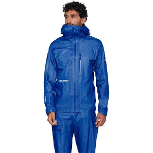 �}���[�g �����Y �A�E�^�[ �W���P�b�g�E�u���]�� �t�[�f�b�h�W���P�b�g Mammut Eiger Nordwand Light Hs Hooded Jacket - Men's Eiger Blue �u���[
