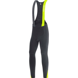�S�A�E�F�A �����Y �{�g���X �J�W���A���p���c GOREWEAR C5 Thermo Bib Tights+ - Men's Black/Neon Yellow �u���b�N
