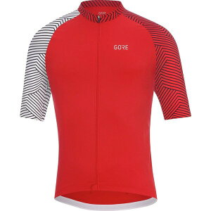 �S�A�E�F�A �����Y �g�b�v�X �V���c �W���[�W�[ GOREWEAR C5 Optiline Jersey - Men's Red/White �z���C�g