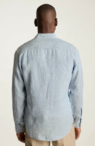�{�m�{�X �����Y �g�b�v�X �V���c �X�����t�B�b�g �_�E�� ���l�� Bonobos Everyday Linen Slim Fit Button-Down Shirt Light Blue Sky �u���[