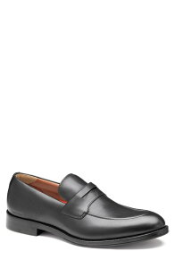 �W�����X�g���A���h�}�[�t�B�[ �����Y �V���[�Y ���[�t�@�[ Johnston & Murphy Copley XC+ Waterproof Penny Loafer Black Waterproofull Grain �u���b�N