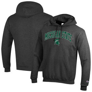 �`�����s�I�� �����Y �A�E�^�[ �p�[�J�[�E�X�E�F�b�g ���S Men'sChampion Heather Charcoal Michigan State Spartans Arch Over Logo Pullover Hoodie Heather Charcoal �`���R�[��