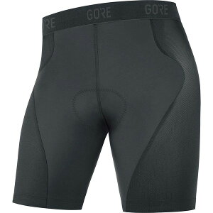 �S�A�E�F�A �����Y �{�g���X �n�[�t�p���c�E�V���[�c GOREWEAR C5 Liner Shortights+ - Men's Black �u���b�N