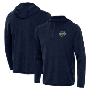 �A���e�B�O�A �����Y �A�E�^�[ �W���P�b�g�E�u���]�� �p�[�J�[ Men's Antigua Navy Michigan Wolverines 2026 NCAA Men's Basketball National Champions Tidy Quarter-Zip Hoodie Navy �l�C�r�[