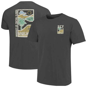 �C���[�W���� �����Y �g�b�v�X T�V���c �~�j �O���t�B�b�N IMAGE ONE Men's Graphite UCF Knights Comfort Colors Minimal Vista Distressed Graphics T-Shirt Graphite �O���t�@�C�g