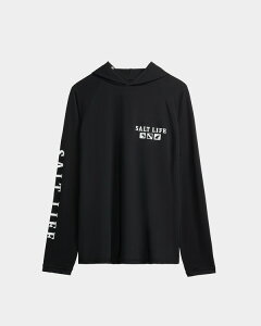 �\���g���C�t �����Y �A�E�^�[ �p�[�J�[�E�X�E�F�b�g Salt Life Angler Tactics Lightweight Performance Hoodie Black �u���b�N
