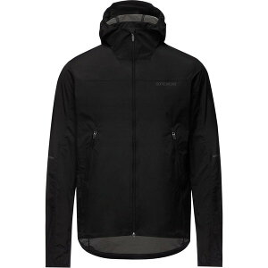 �S�A�E�F�A �����Y �A�E�^�[ �W���P�b�g�E�u���]�� GOREWEAR Fernflow Hooded Windbreaker - Men's Black �u���b�N