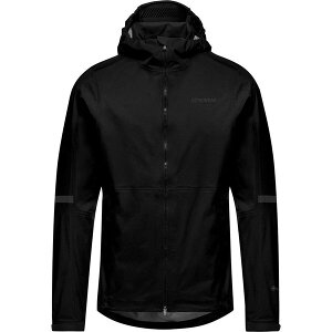 �S�A�E�F�A �����Y �A�E�^�[ �W���P�b�g�E�u���]�� �t�[�f�b�h�W���P�b�g GOREWEAR Lupra 2.0 Gore-Tex Hooded Jacket - Men's Black �u���b�N