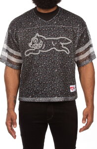 �A�C�X�N���[�� �����Y �g�b�v�X �V���c V�l�b�N ���b�V�� �W���[�W�[ ICECREAM Eskimoversize Short Sleeve Mesh V-Neck Jersey Black �u���b�N