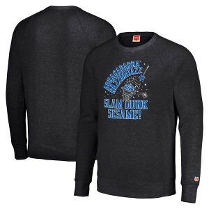 �I�}�[�W�� ���f�B�[�X �A�E�^�[ �p�[�J�[�E�X�E�F�b�g �V���c Unisex Homage Charcoal Orlando Magic Slam Dunk Sesame Tri-Blend Crew Raglan Pullover Sweatshirt Charcoal �`���R�[��
