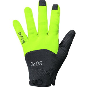 �S�A�E�F�A �����Y �A�N�Z�T���[ ��� GOREWEAR C5 Gore-Tex Infinium Glove - Men's Black/Neon Yellow �u���b�N