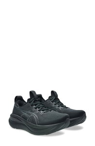 �A�V�b�N�X ���f�B�[�X �V���[�Y �X�j�[�J�[ ASICS GEL-NIMBUS 28 Running Shoe (Women) BLACK/ GRAPHITE GREY �u���b�N