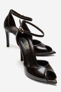 �v�����[�O�V���[�Y ���f�B�[�X �p���v�X Prologue Shoes Dona Stiletto Pump Brown �u���E��