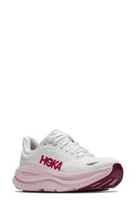 �z�J�I�l�I�l ���f�B�[�X �V���[�Y �X�j�[�J�[ HOKA Bondi 9 Running Shoe (Women) WHITE / PINK OPAL �z���C�g