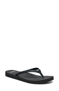 �T�k�[�N ���f�B�[�X �V���[�Y �T���_�� Sanuk Yoga Joy II Flip Flop (Women) BLACK WOVEN �u���b�N