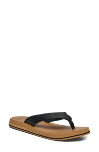 �T�k�[�N ���f�B�[�X �V���[�Y �T���_�� Sanuk Yoga Mat II Flip Flop (Women) BLACK/ TAN �u���b�N