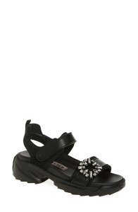 ���W�F�E���B���B�G ���f�B�[�X �V���[�Y �X�j�[�J�[ �T���_�� Roger Vivier Viv' on the Run Sandal (Women) NERO