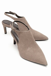 �v�����[�O�V���[�Y ���f�B�[�X �p���v�X Prologue Shoes Vosalie Slingback Stiletto Pump Mink Suede �~���N