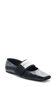 �W�o���V�[ ���f�B�[�X �V���[�Y �X�j�[�J�[ Givenchy Sliced Square Toe Mary Jane Flat (Women) BLACK �u���b�N