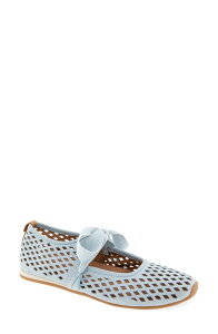 �W�F���g���\�E���Y ���f�B�[�X �V���[�Y �p���v�X Gentle Souls Annalise Mary Jane Flat Light Blue Suede �u���[