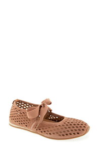 �W�F���g���\�E���Y ���f�B�[�X �V���[�Y �p���v�X Gentle Souls Annalise Mary Jane Flat Mocha Suede ���J
