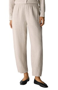 �G�C���[���t�B�b�V���[ ���f�B�[�X �{�g���X ���M���X �p���c �R�b�g�� �A���N�� Eileen Fisher Stretch Organicotton Ankle Lantern Pants Dove