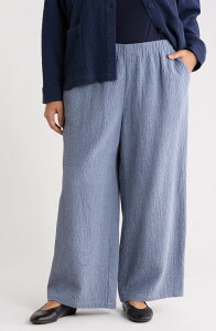 �G�C���[���t�B�b�V���[ ���f�B�[�X �{�g���X ���M���X �p���c �R�b�g�� �A���N�� Eileen Fisher Stretch Organicotton Ankle Lantern Pants Haze