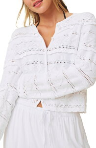 �X�v�����f�B�b�g ���f�B�[�X �A�E�^�[ �p�[�J�[�E�X�E�F�b�g �J�[�f�B�K�� Splendid Giovanna Open Stitch Cardigan WHITE �z���C�g